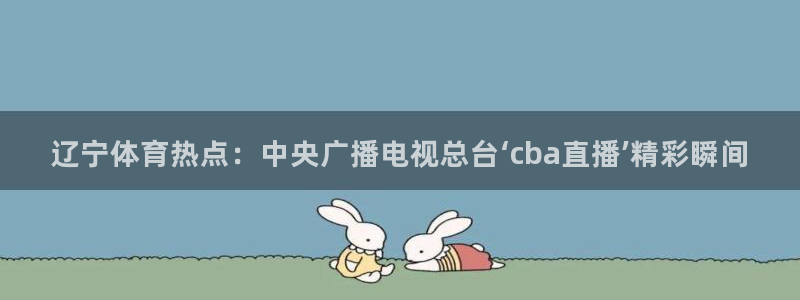 919体育专业直播平台：辽宁体育热点：中央广播电视总台‘cba直播’精彩瞬间